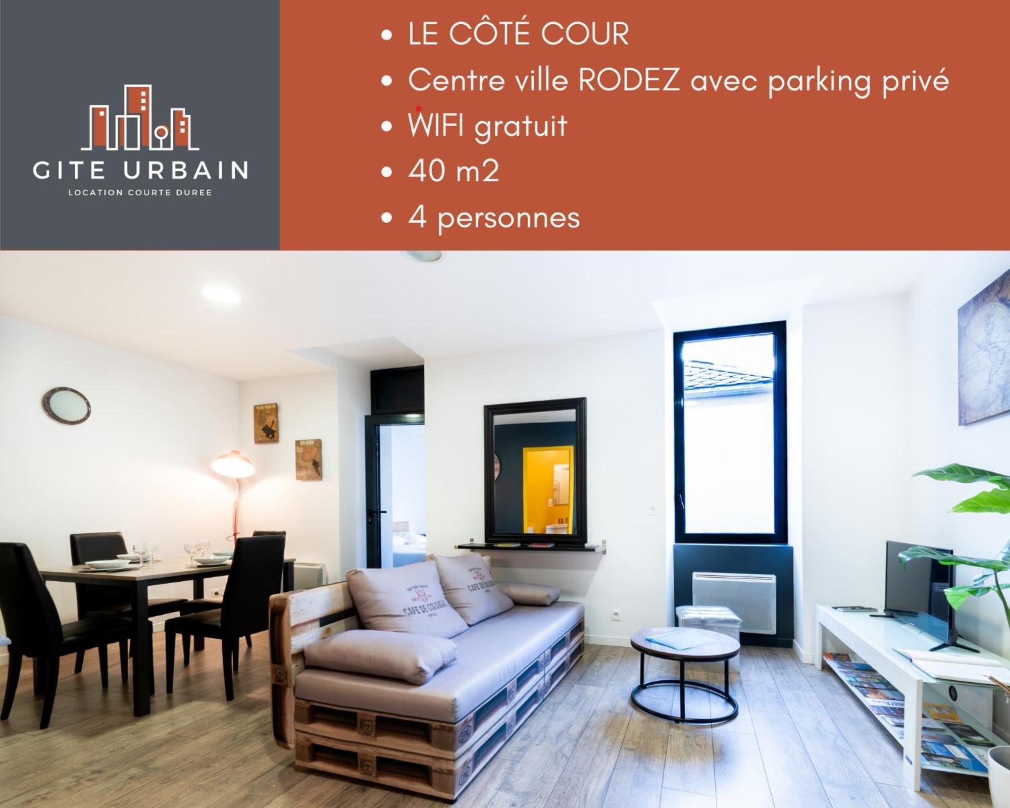 Ferienwohnung Le Cote Cour Rodez Exterior foto